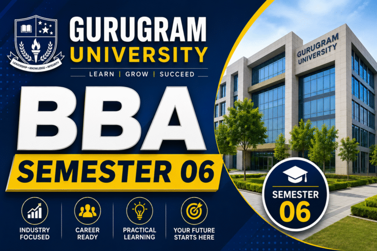 Gurugram University BBA Semester 06
