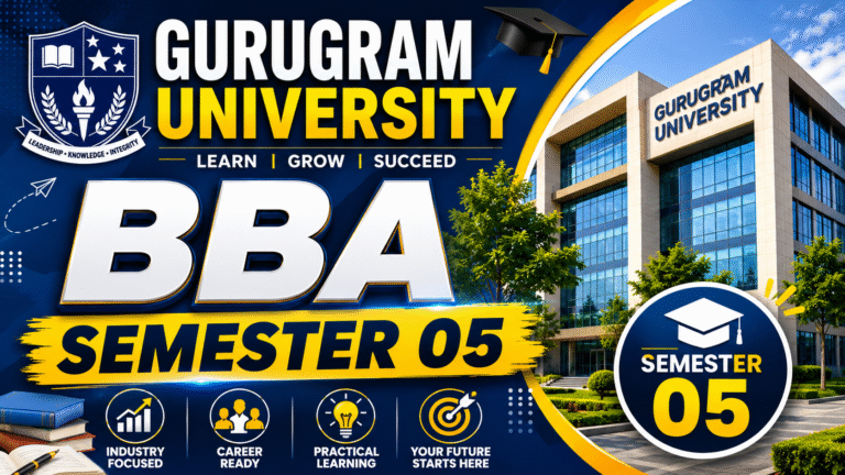 Gurugram University BBA Semester 05