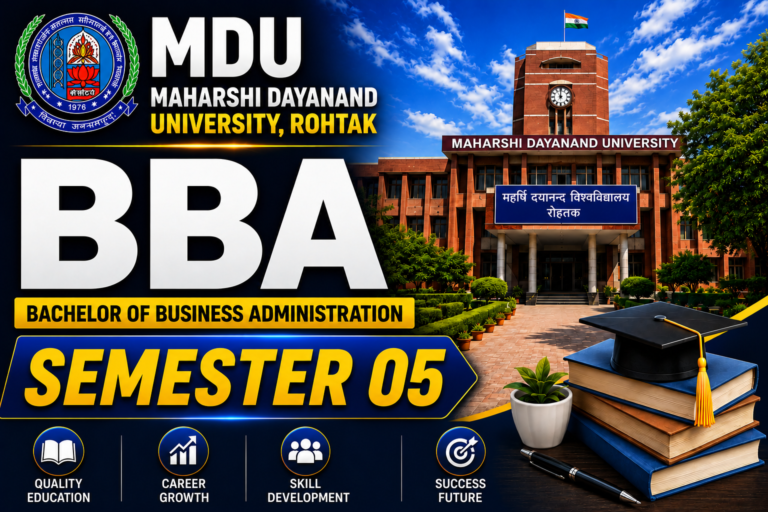 MDU BBA Semester 05