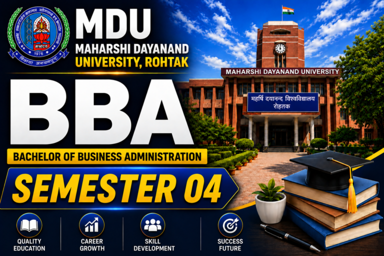 MDU BBA Semester 04