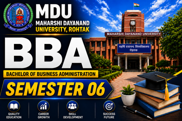 MDU BBA Semester 06