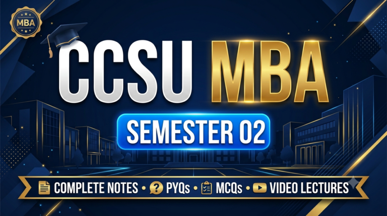 CCSU MBA Semester 02